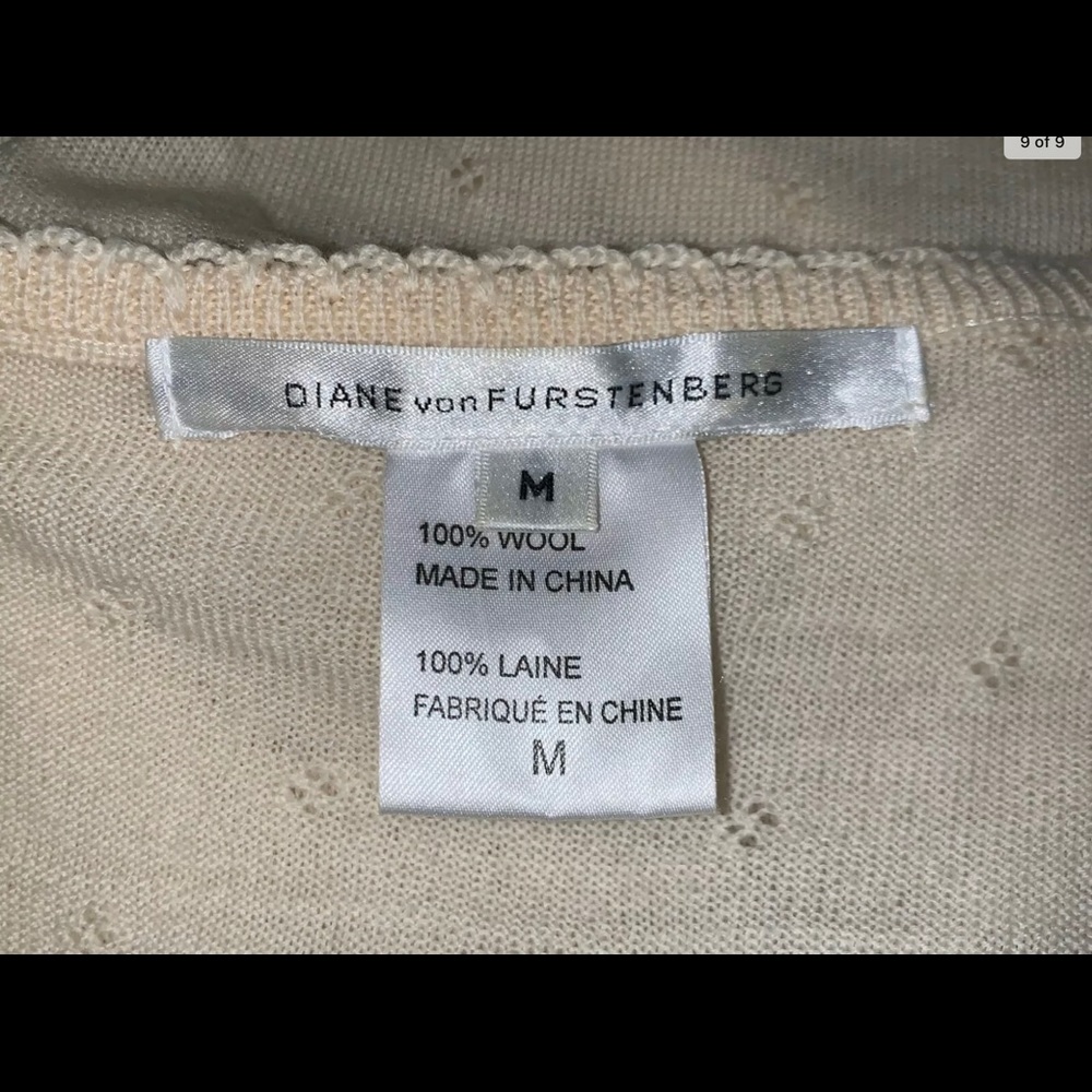 RARE ASO Rory Gilmore. DVF wrap sweater-M - Picture 7 of 7